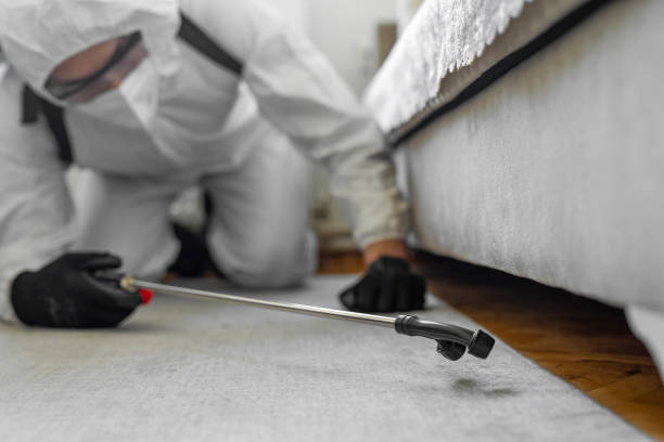 Professional Pest Control technician working in East Palo Alto, CA